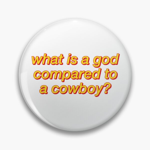 Item preview, god is a cowboy designed and sold by ninadoesprints.