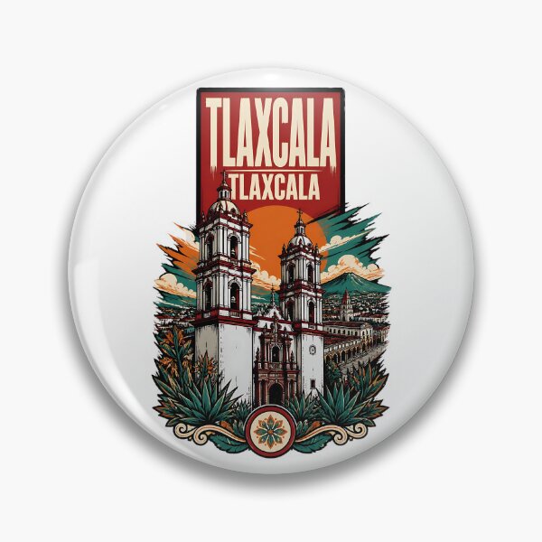 Item preview, Tlaxcala de Xicohtencatl, Mexico Vintage Travel Tourism Art designed and sold by TravelersGems.