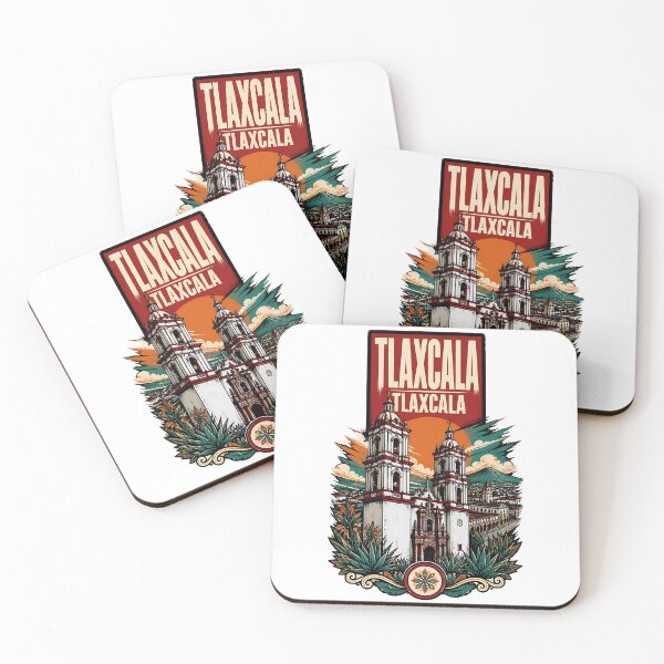 Item preview, Tlaxcala de Xicohtencatl, Mexico Vintage Travel Tourism Art designed and sold by TravelersGems.