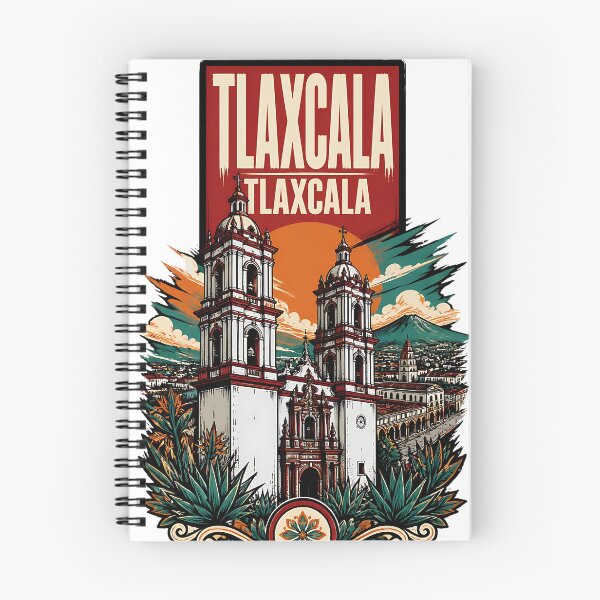 Item preview, Tlaxcala de Xicohtencatl, Mexico Vintage Travel Tourism Art designed and sold by TravelersGems.