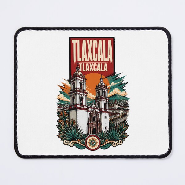 Item preview, Tlaxcala de Xicohtencatl, Mexico Vintage Travel Tourism Art designed and sold by TravelersGems.