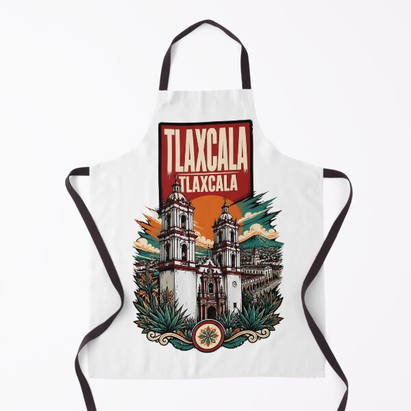 Item preview, Tlaxcala de Xicohtencatl, Mexico Vintage Travel Tourism Art designed and sold by TravelersGems.