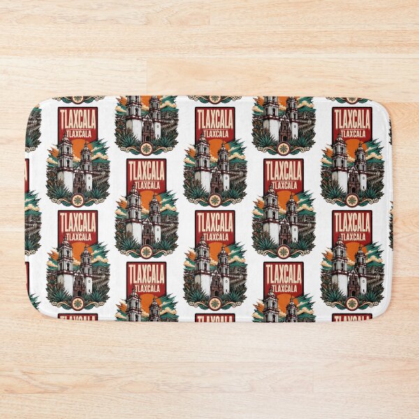 Item preview, Tlaxcala de Xicohtencatl, Mexico Vintage Travel Tourism Art designed and sold by TravelersGems.