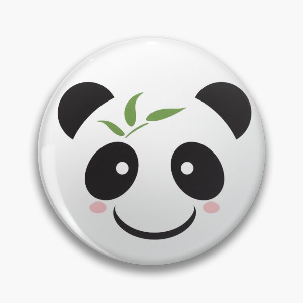 Item preview, Cute Minimalist Panda Face with Bamboo Leaves designed and sold by carthagia.