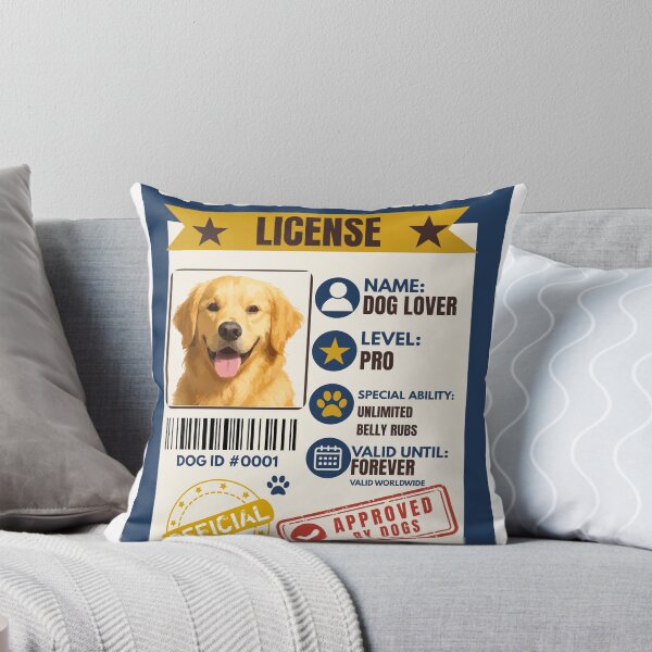 Item preview, Dog Owner License Funny Dog Lover Vintage ID Card T-Shirt designed and sold by Uvclick.