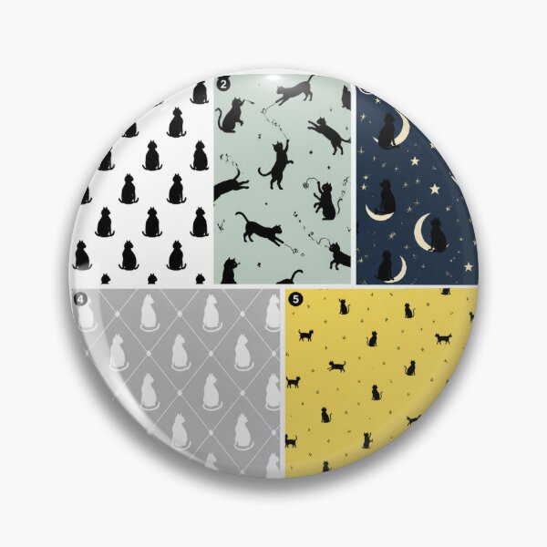 Item preview,  Black Cat Pattern designed and sold by OddlySticky.