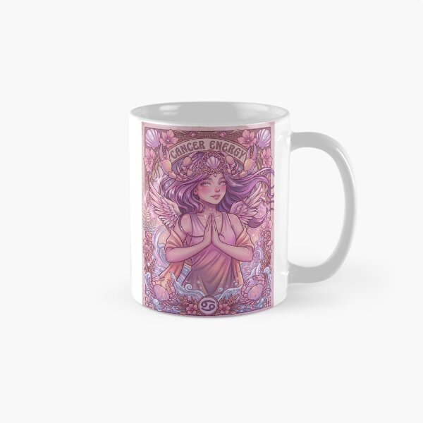 Item preview, Cancer Zodiac Goddess Art | Cancer Energy Celestial Astrology Illustration | Pastel Anime Fantasy Girl | Crab Zodiac Sign | Art Nouveau Horoscope Wall Art | Cancer Birthday Gift designed and sold by RSDigitalPrintDesign.