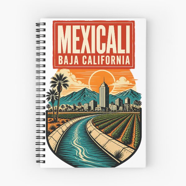 Item preview, Mexicali Baja California, Mexico Vintage Travel Tourism Art designed and sold by TravelersGems.