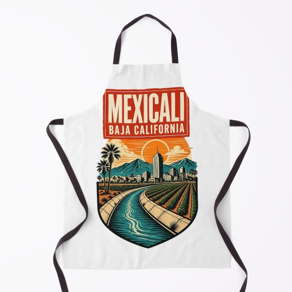 Item preview, Mexicali Baja California, Mexico Vintage Travel Tourism Art designed and sold by TravelersGems.