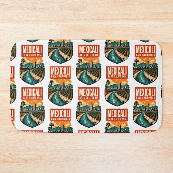 Item preview, Mexicali Baja California, Mexico Vintage Travel Tourism Art designed and sold by TravelersGems.