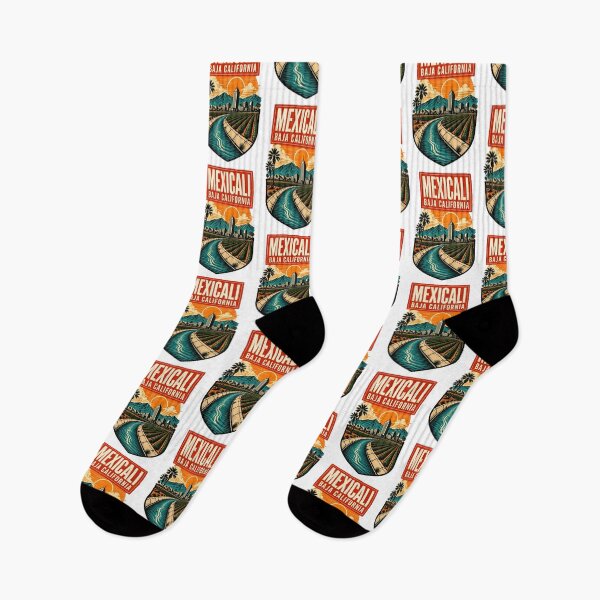Item preview, Mexicali Baja California, Mexico Vintage Travel Tourism Art designed and sold by TravelersGems.