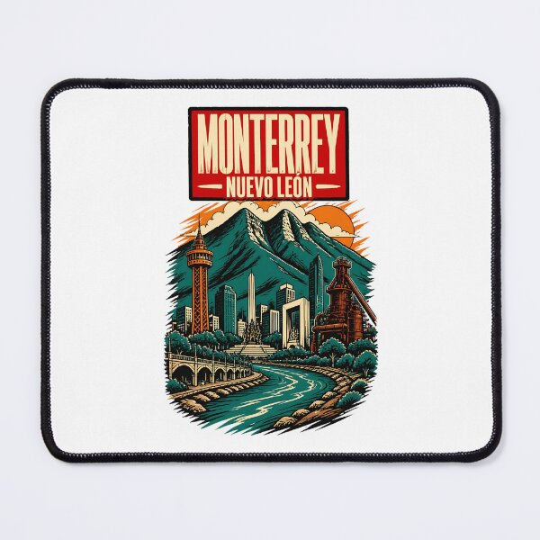 Item preview, Monterrey Nuevo Leon, Mexico Vintage Travel Tourism Art 2 designed and sold by TravelersGems.