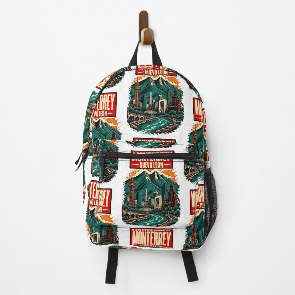 Item preview, Monterrey Nuevo Leon, Mexico Vintage Travel Tourism Art 2 designed and sold by TravelersGems.