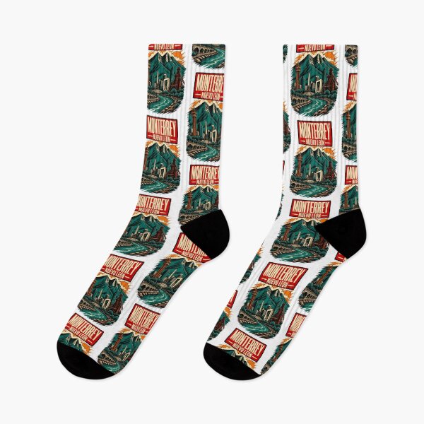 Item preview, Monterrey Nuevo Leon, Mexico Vintage Travel Tourism Art 2 designed and sold by TravelersGems.