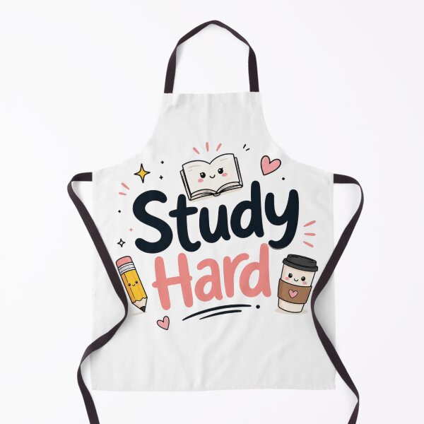 Item preview, Study Hard Cute Kawaii Student Motivation Typography | Book & Pencil Aesthetic Sticker designed and sold by Sanika arts .