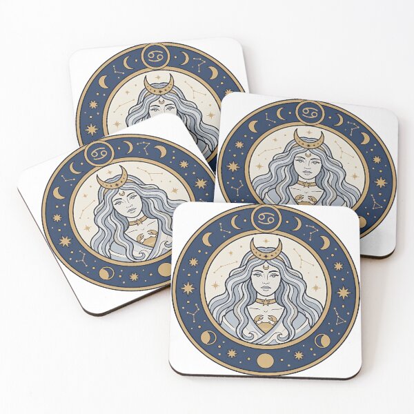 Item preview, Cancer Goddess — Celestial Zodiac Astrology Art designed and sold by JuanmaLW.