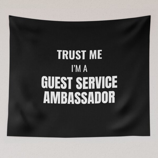 Item preview, Trust Me I'm a Guest Service Ambassador (White) designed and sold by ShipCrewNation.
