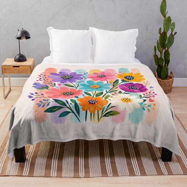 Item preview, Daisy Brushstroke Floral, Pastel, Wildflower Bouquet, Spring Summer designed and sold by Sprinkle12345.