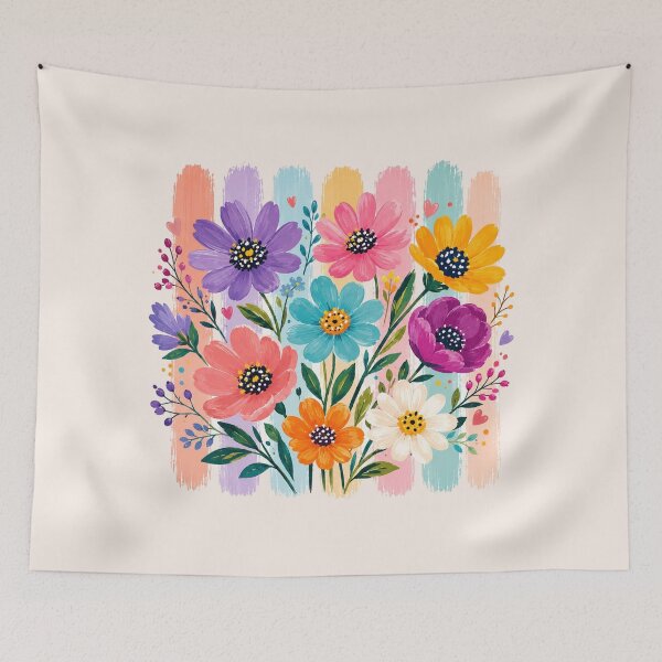 Item preview, Daisy Brushstroke Floral, Pastel, Wildflower Bouquet, Spring Summer designed and sold by Sprinkle12345.