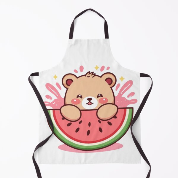 Item preview, Adorable Watermelon Bear Sticker | Kawaii Summer Animal Design designed and sold by Stylestickers55.
