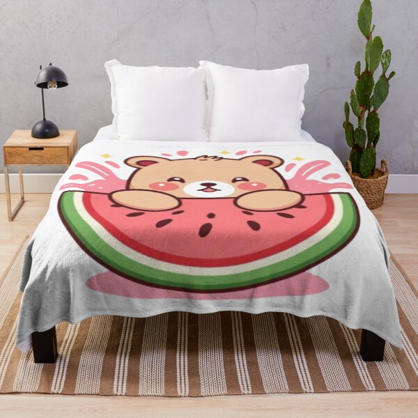 Item preview, Adorable Watermelon Bear Sticker | Kawaii Summer Animal Design designed and sold by Stylestickers55.