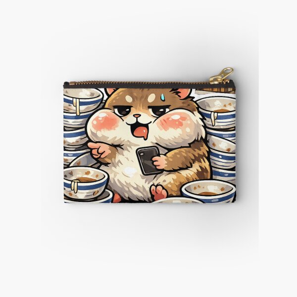 Item preview, Udon Food Tour Hamster Sticker | Funny Japan Foodie Meme Kawaii Animal designed and sold by kawaii animal store (in Japan).