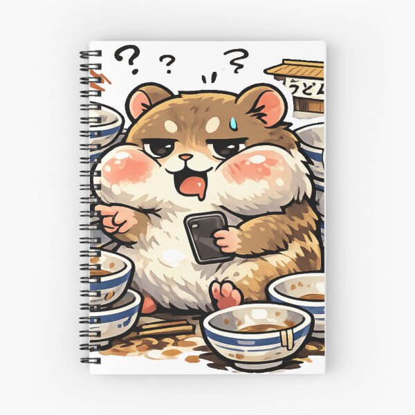 Item preview, Udon Food Tour Hamster Sticker | Funny Japan Foodie Meme Kawaii Animal designed and sold by kawaii animal store (in Japan).