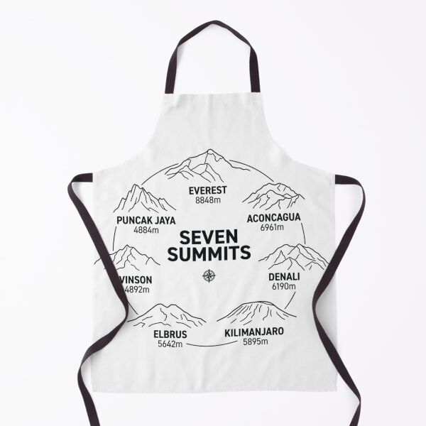 Item preview, Seven Summits Circle Design – Minimalist Mountain Line Art Illustration designed and sold by GabeMountainArt.
