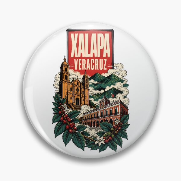 Item preview, Xalapa Veracruz, Mexico Vintage Travel Tourism Art designed and sold by TravelersGems.