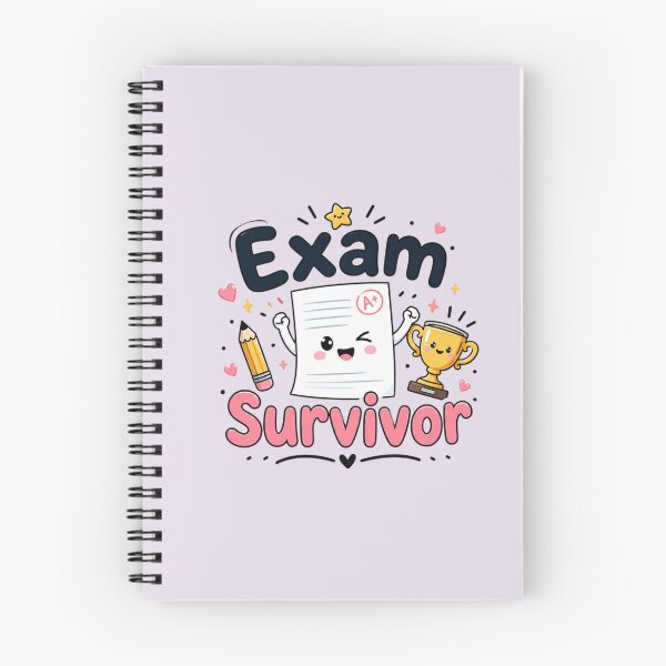 Item preview, Exam Survivor Cute Student Sticker | Funny Exam Week Quote | Kawaii Study Motivation Design designed and sold by Sanika arts .