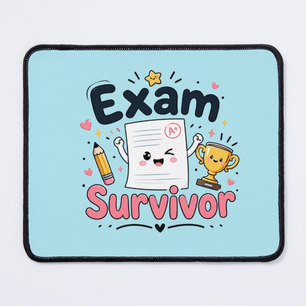 Item preview, Exam Survivor Cute Student Sticker | Funny Exam Week Quote | Kawaii Study Motivation Design designed and sold by Sanika arts .