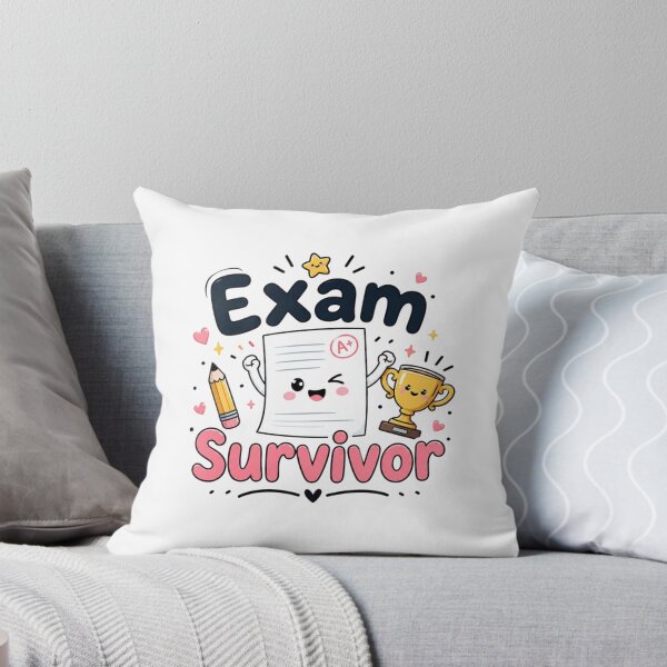 Item preview, Exam Survivor Cute Student Sticker | Funny Exam Week Quote | Kawaii Study Motivation Design designed and sold by Sanika arts .