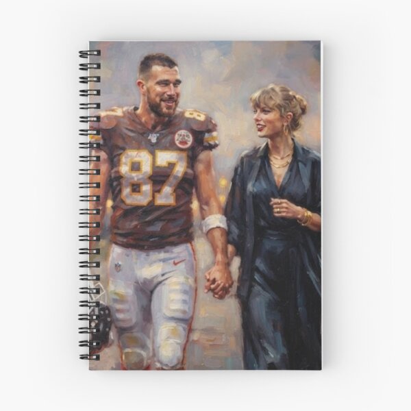 Item preview, Beautiful Painting of Taylor Swift and Travis Kelce designed and sold by Halifaxartguy.