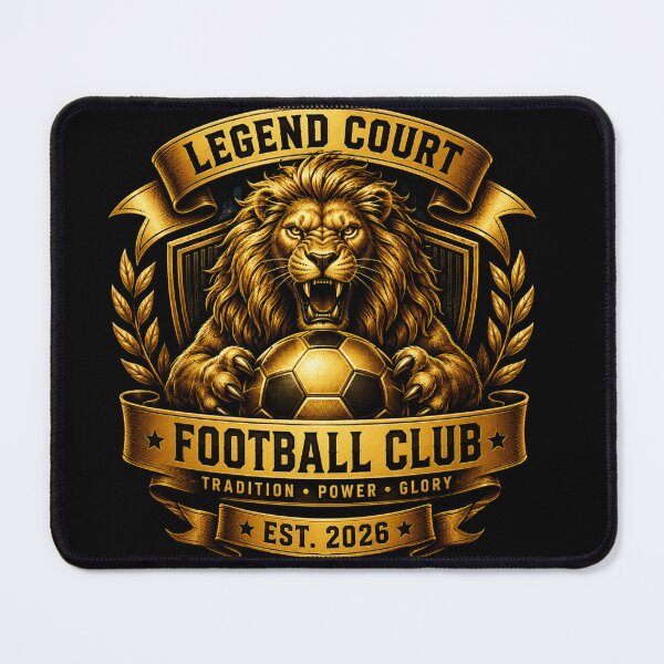 Item preview, Legend Court Football Club Golden Lion Soccer Design designed and sold by LegendCourt.