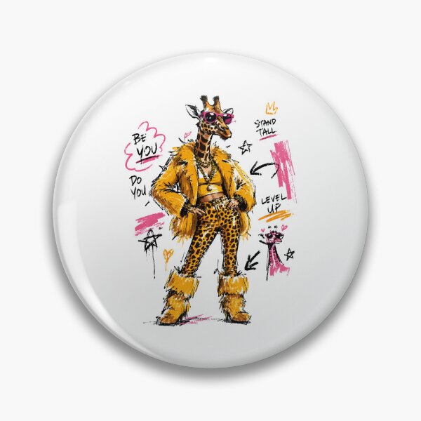 Item preview, Stand Tall Fashion Giraffe Streetwear Art – Bold Hand-Drawn Design designed and sold by RamyGallery.