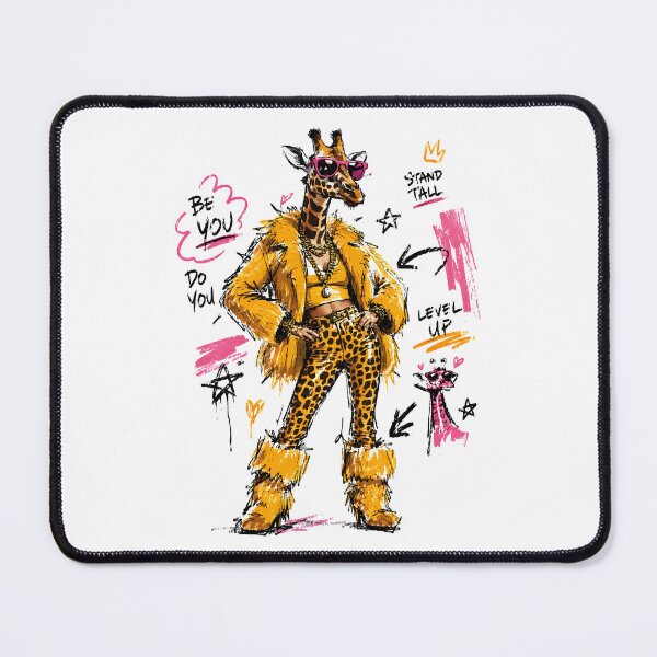 Item preview, Stand Tall Fashion Giraffe Streetwear Art – Bold Hand-Drawn Design designed and sold by RamyGallery.
