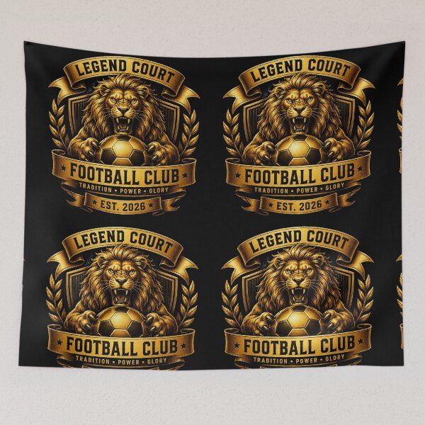 Item preview, Legend Court Football Club Golden Lion Soccer Design designed and sold by LegendCourt.