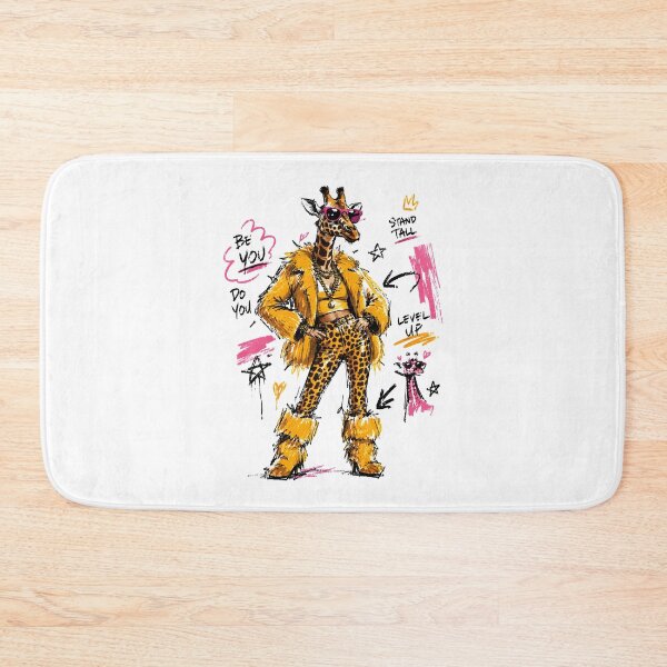 Item preview, Stand Tall Fashion Giraffe Streetwear Art – Bold Hand-Drawn Design designed and sold by RamyGallery.