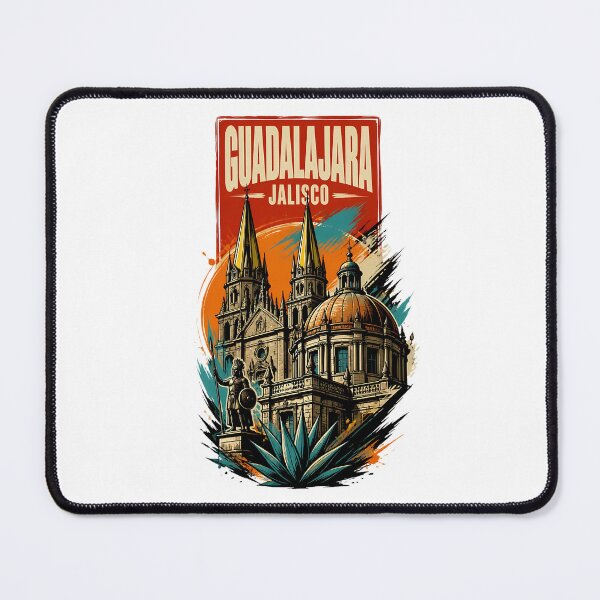 Item preview, Guadalajara Jalisco, Mexico Vintage Travel Tourism Art designed and sold by TravelersGems.