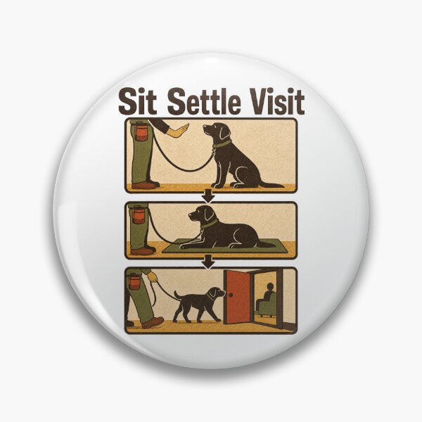Item preview, Therapy Dog Trainer Sit Settle Visit designed and sold by pirminio.