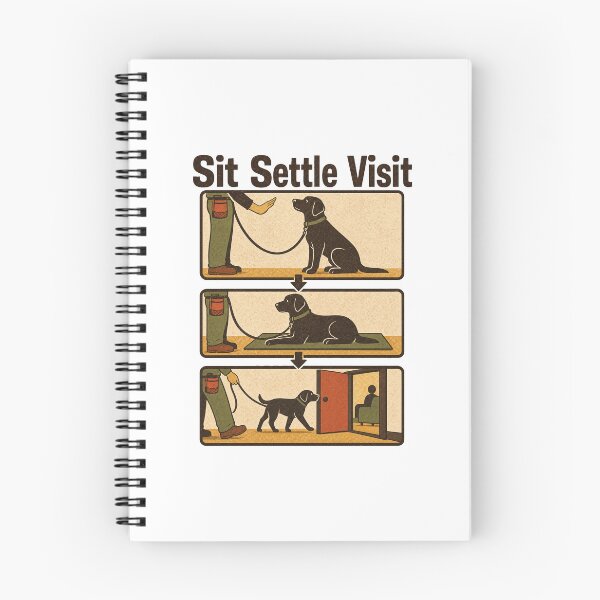Item preview, Therapy Dog Trainer Sit Settle Visit designed and sold by pirminio.