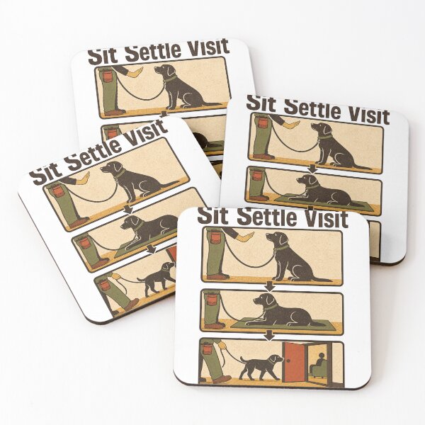 Item preview, Therapy Dog Trainer Sit Settle Visit designed and sold by pirminio.