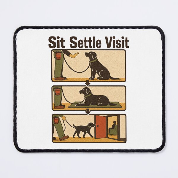 Item preview, Visita de entrenamiento de perros de terapia Siéntese, Tranquilícese designed and sold by pirminio.