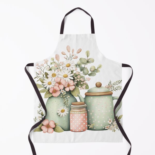 Item preview, Pastel Cottagecore Floral Teapot and Jar designed and sold by Step & Stow.