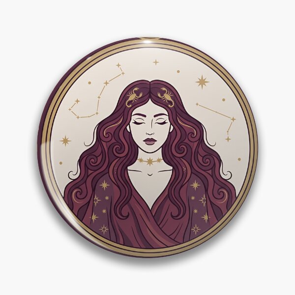 Item preview, Scorpio Goddess — Celestial Zodiac Astrology Illustration designed and sold by JuanmaLW.