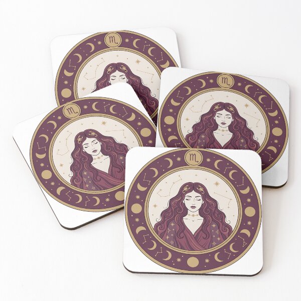 Item preview, Scorpio Goddess — Celestial Zodiac Astrology Illustration designed and sold by JuanmaLW.