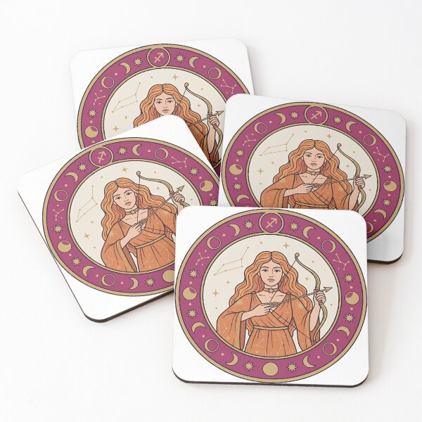 Item preview, Sagittarius Goddess — Celestial Zodiac Star Sign Art designed and sold by JuanmaLW.