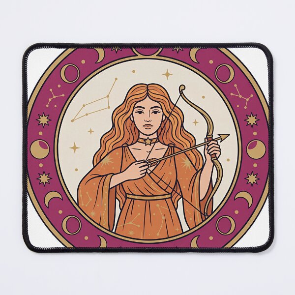 Item preview, Sagittarius Goddess — Celestial Zodiac Star Sign Art designed and sold by JuanmaLW.