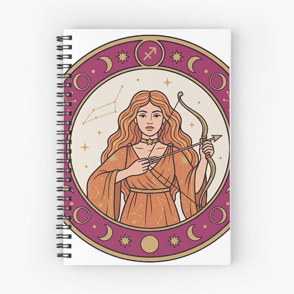 Item preview, Sagittarius Goddess — Celestial Zodiac Star Sign Art designed and sold by JuanmaLW.