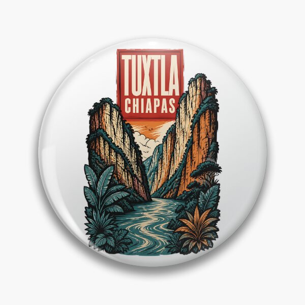 Item preview, Tuxtla Gutierrez Chiapas, Mexico Vintage Travel Tourism Art designed and sold by TravelersGems.